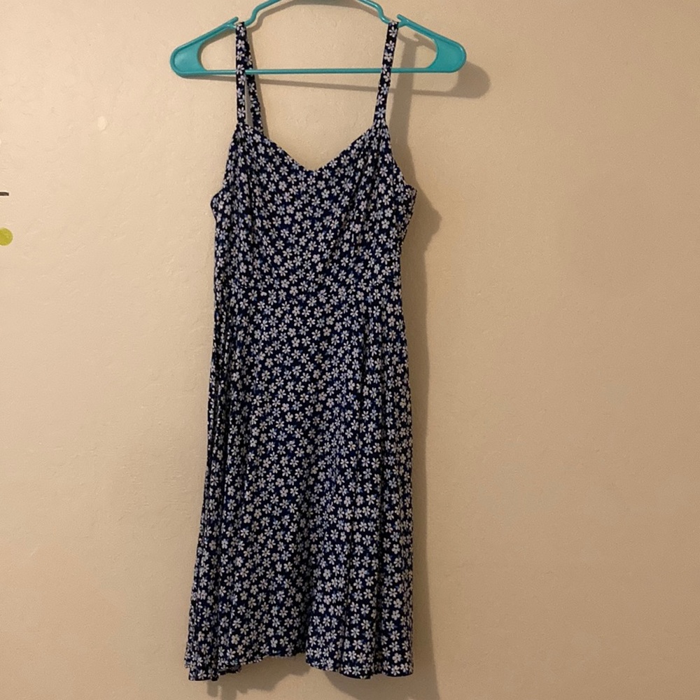 Old Navy Cami Dress Blue Floral Size S